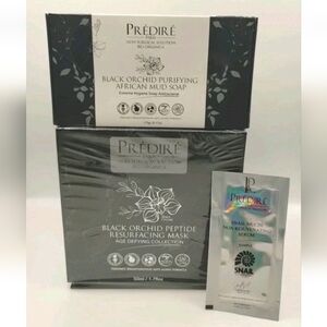 Prédiré Black Orchid Skincare Bundle W/ Bonus Snail Mucin Serum. Sealed.